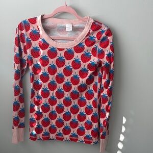 Strawberry Print Long Sleeve Shirt Hannah Andersson pajama top